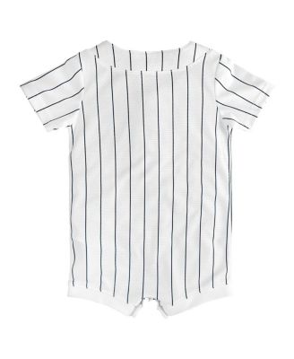 Baby Boys and Girls White New York Yankees Home Replica Romper Jersey