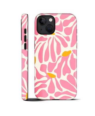 Case for iPhone 14 - 2-in-1 Dual-Layer Shockproof Protection, Colorful Flower Art Glossy Cover
