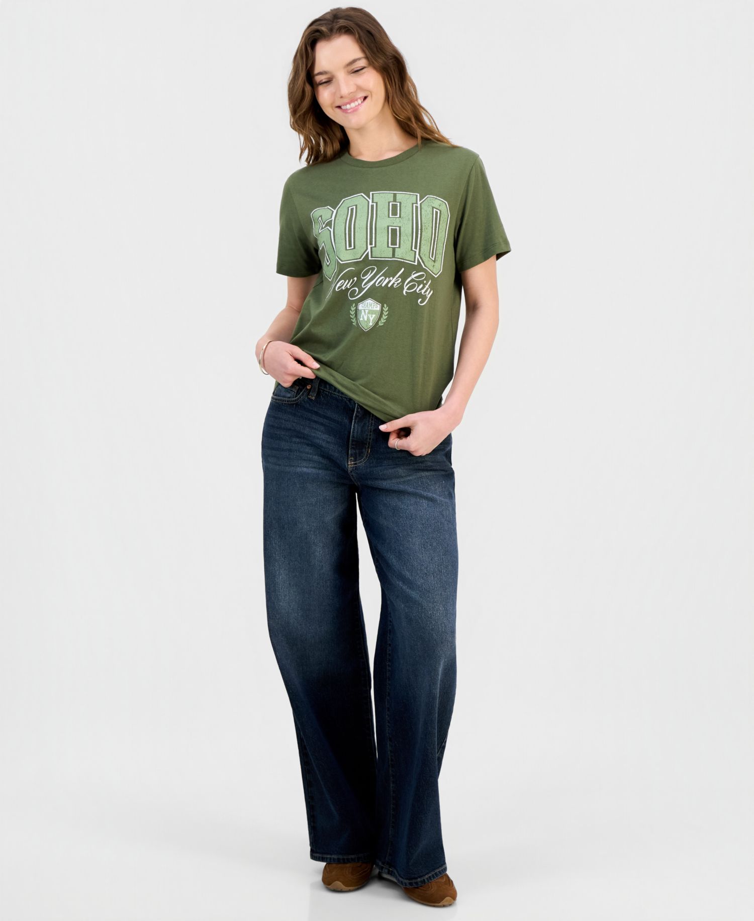 Juniors' Soho NYC Graphic-Print Tee