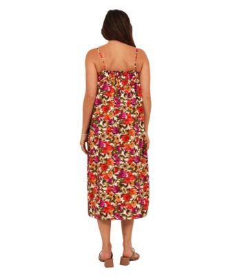 Women's Abstract Print A-Line Dress