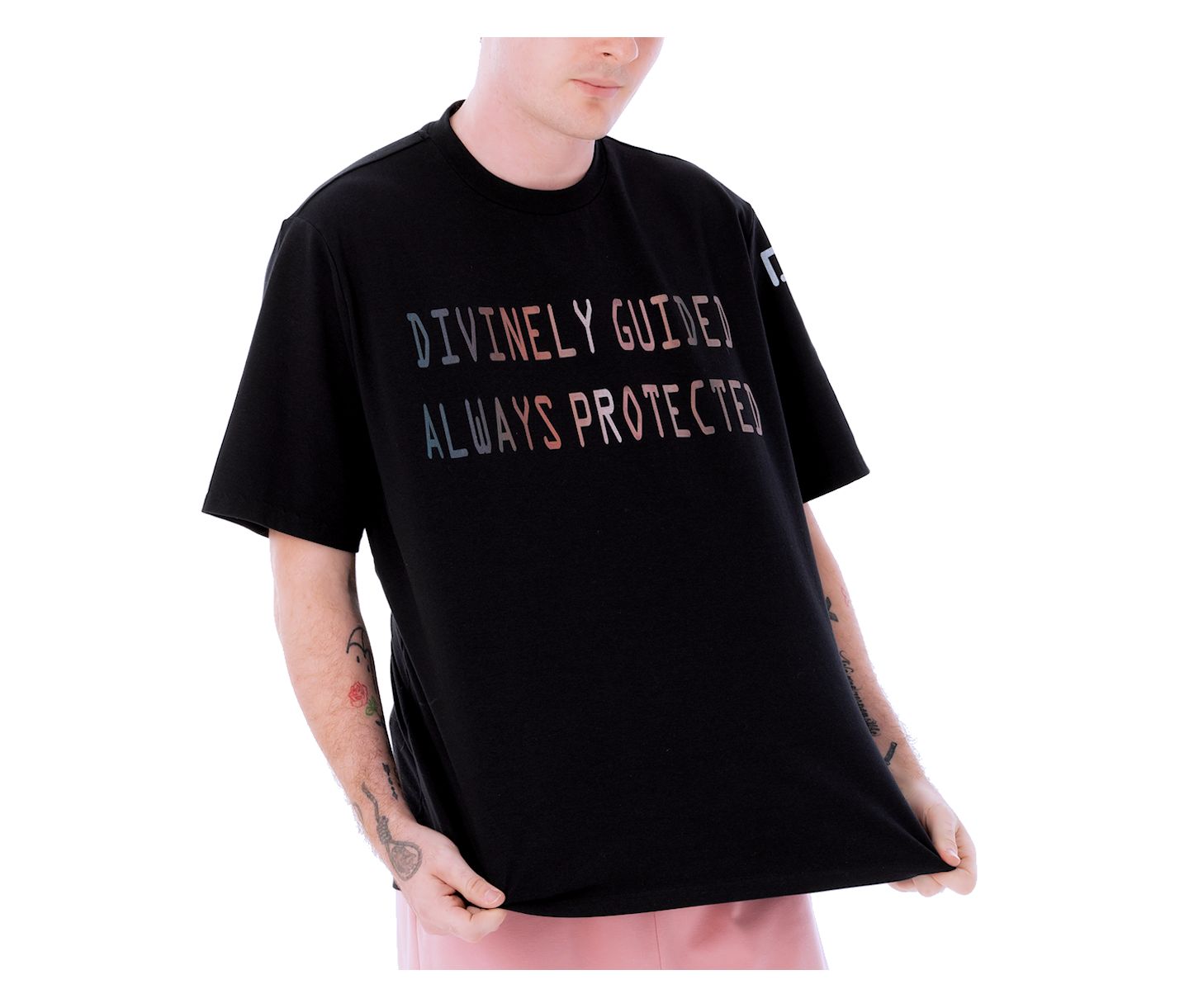 Мужская футболка Dai Moda Divinely Guided, цвет: Чёрный — фото 3