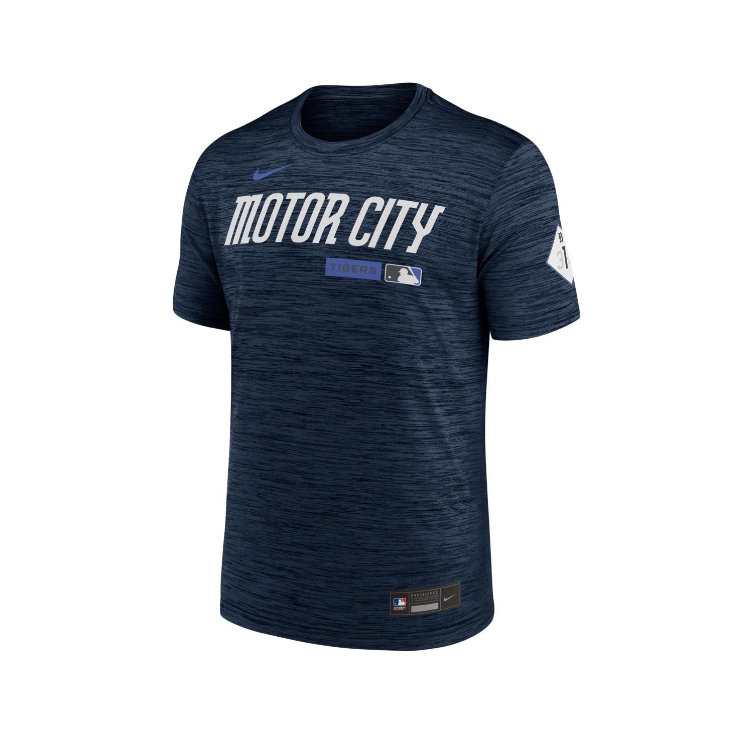 Men's Navy Detroit Tigers Authentic Collection City Connect Velocity Dri-FIT T-Shirt