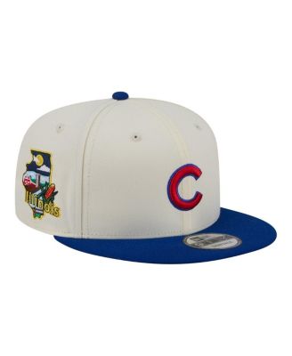 Men's Cream/Royal Chicago Cubs Localized 9FIFTY Snapback Hat