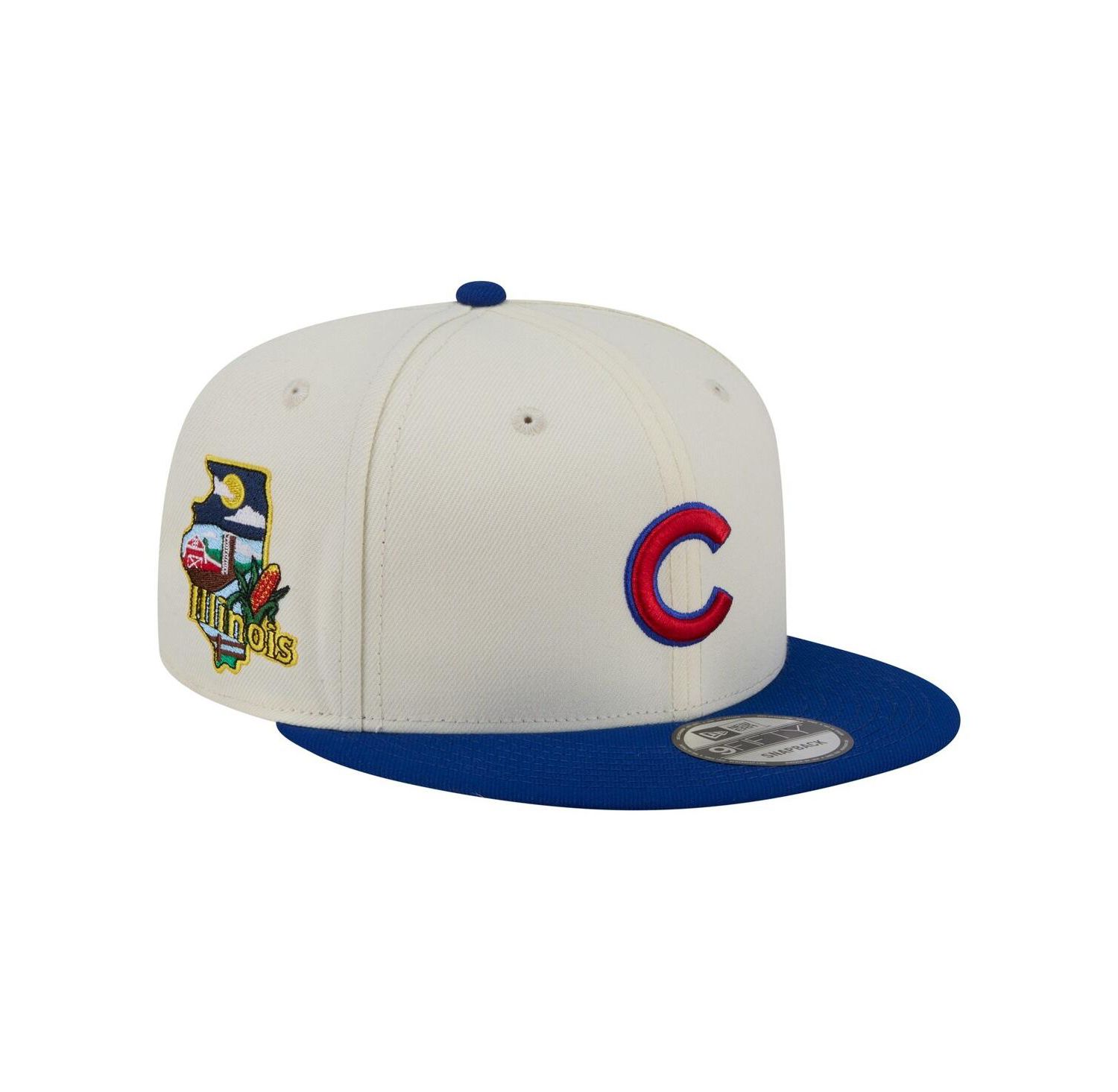 Men's Cream/Royal Chicago Cubs Localized 9FIFTY Snapback Hat