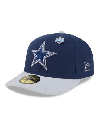 Men's Navy/Silver Dallas Cowboys 2026 NFL Draft Pre-Curved 59FIFTY Fitted Hat