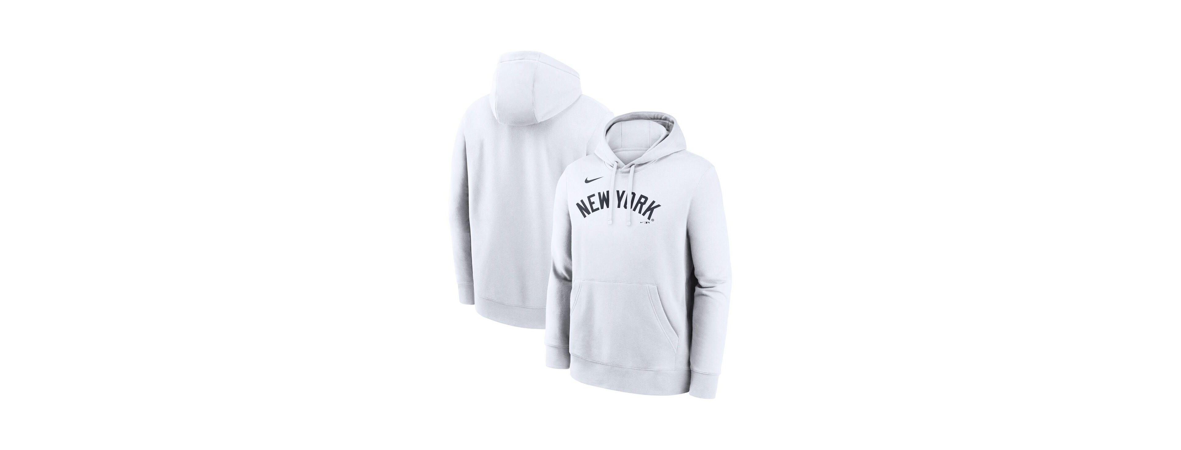 Nike Men's White New York Yankees Dri-Fit Club Hoodie