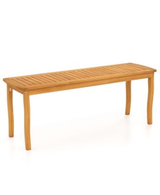 48 in Acacia Wood Outdoor Patio Dining Bench