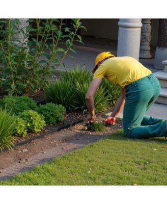 Landscape Edging Border, 10Pcs 6 ft x 1.6 inches, Plastic Garden Edging with 60 Spikes