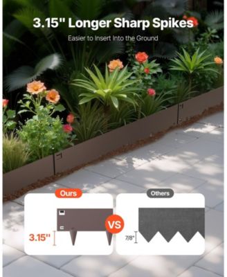 Steel Landscape Edging, 5 Pack, 39 x 4 inches, Rust-Resistant, for Lawn and Garden Use