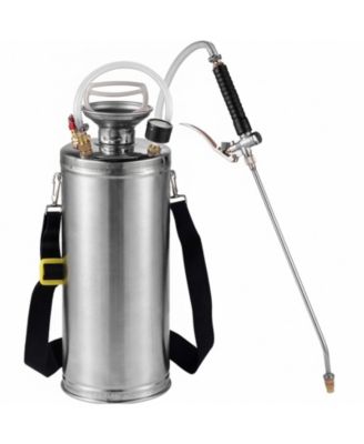 2Gal Stainless Steel Sprayer, 20" Wand, Adjustable Nozzle for Gardening