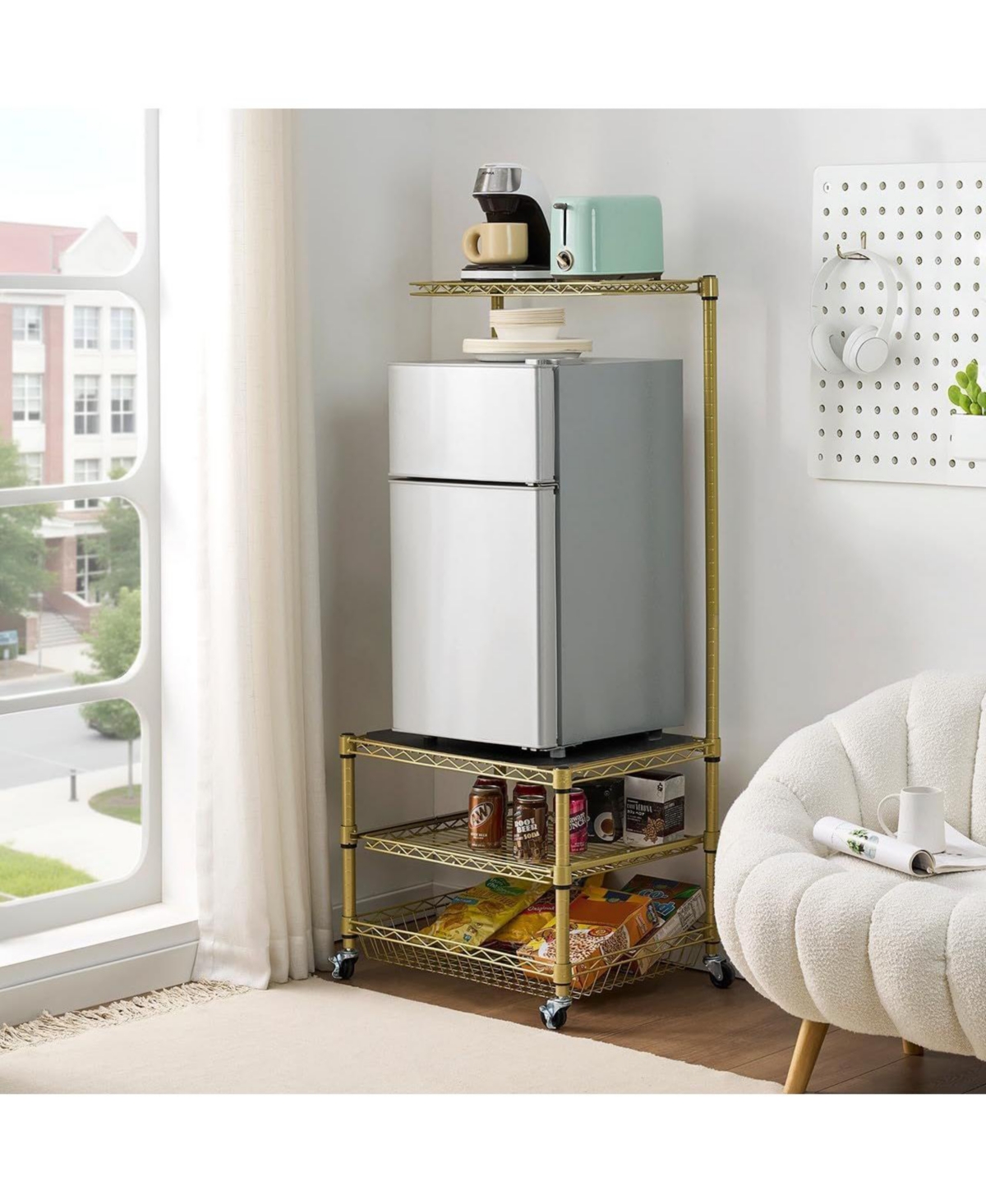 DormCo Suprima Portable Mini Fridge Organizer