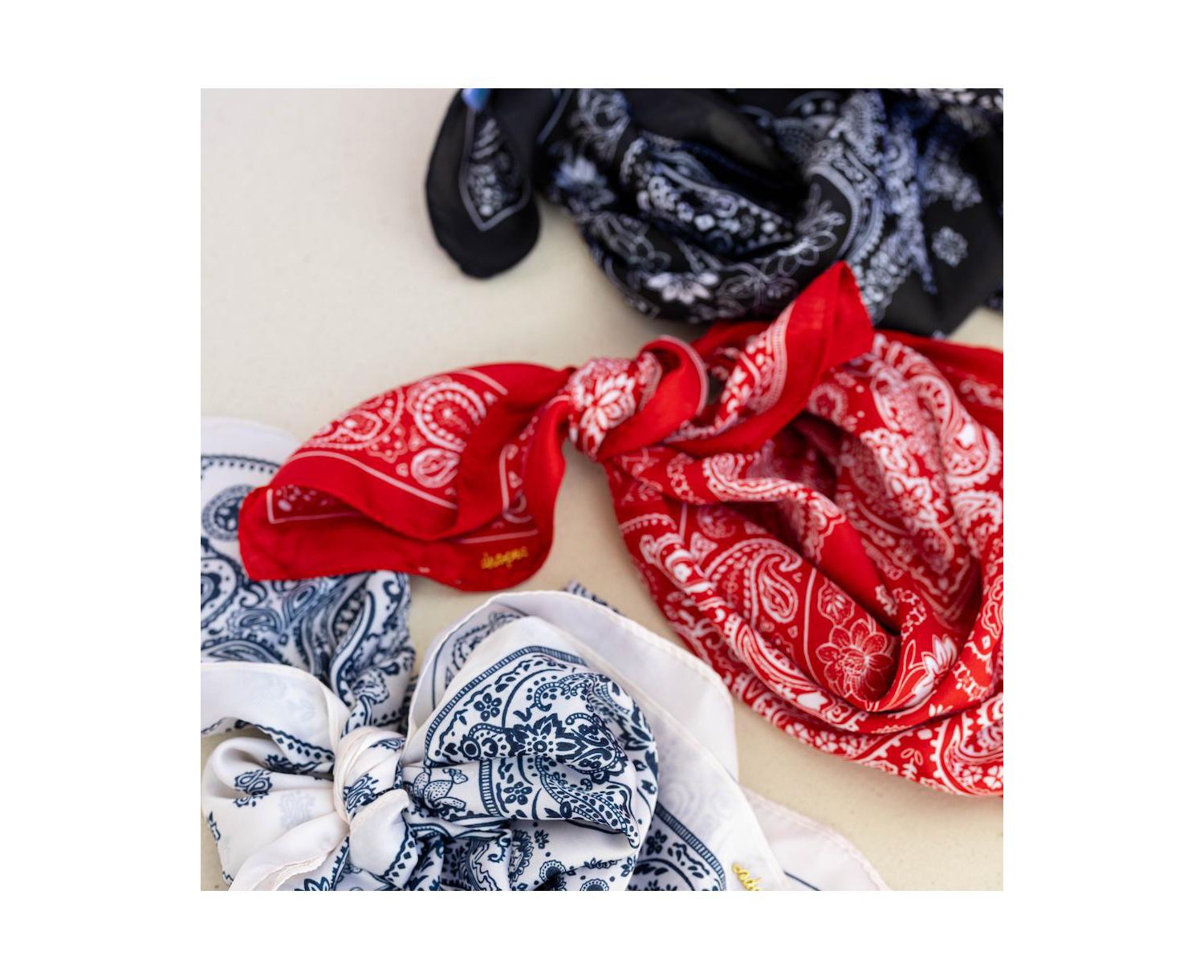 Women's Satin Paisley Headscarf