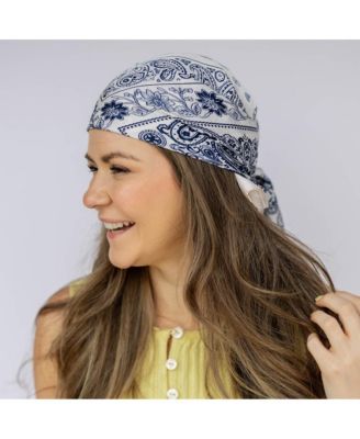 Women's Satin Paisley Headscarf