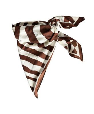Women's Satin Striped Headscarf