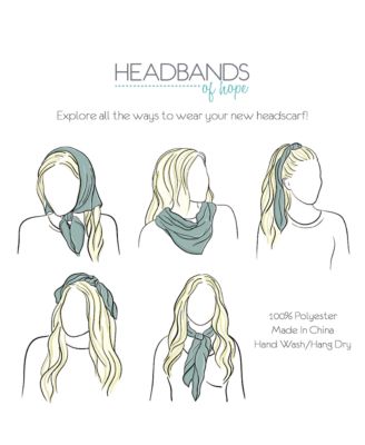 Women's Satin Striped Headscarf