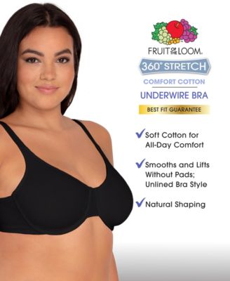 Women's Cotton Stretch Extreme Comfort Bra, 3 Pack