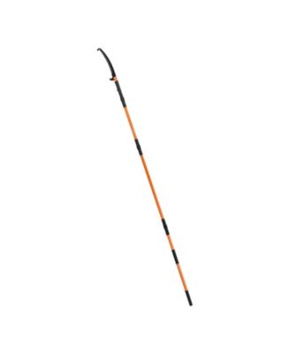 Manual Pole Saw, 4.46-26.4 feet Extendable Tree Pruner with Steel Blade, Lightweight