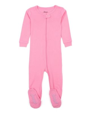 Baby Matching Family One Piece Footed Cotton Solid Color Pajamas 03M-24M