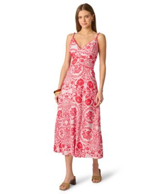 Women's V-Neck Midi Dress