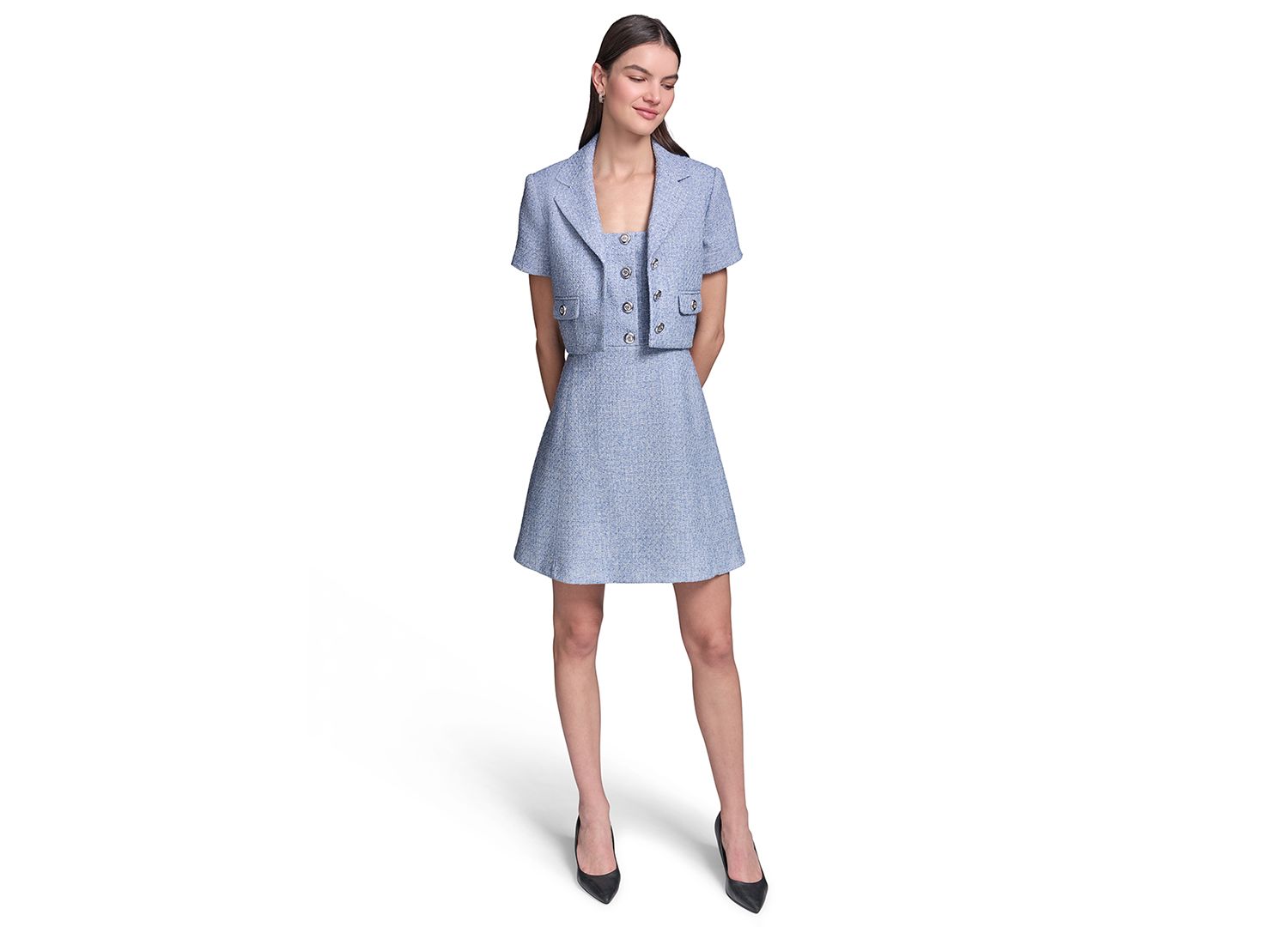 Women's Cropped Tweed Jacket