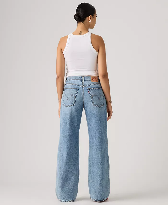 Women's Mid-Rise Middy Balloon Jeans - thumbnail 4