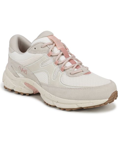 Женские кроссовки Ryka Skyway Lace-Up, цвет: Бежевый разноцветный замшевый / Сетчатый