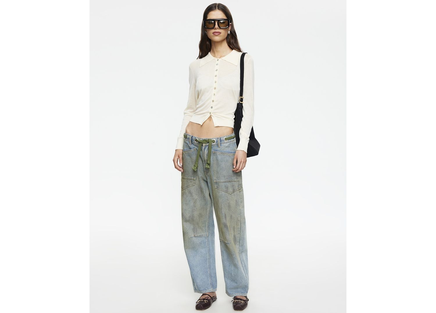 Women's Rush Hour Tie-Front Side Jeans