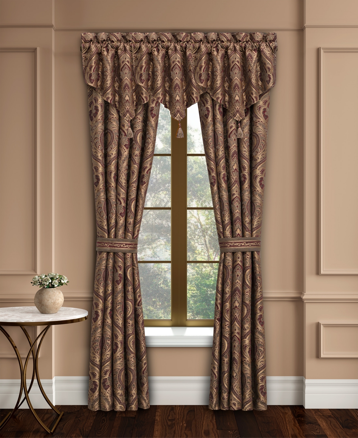 Five Queens Court Odette Window Panel Pair