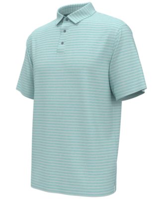 Men's Heathered Stripe Golf Polo Shirt