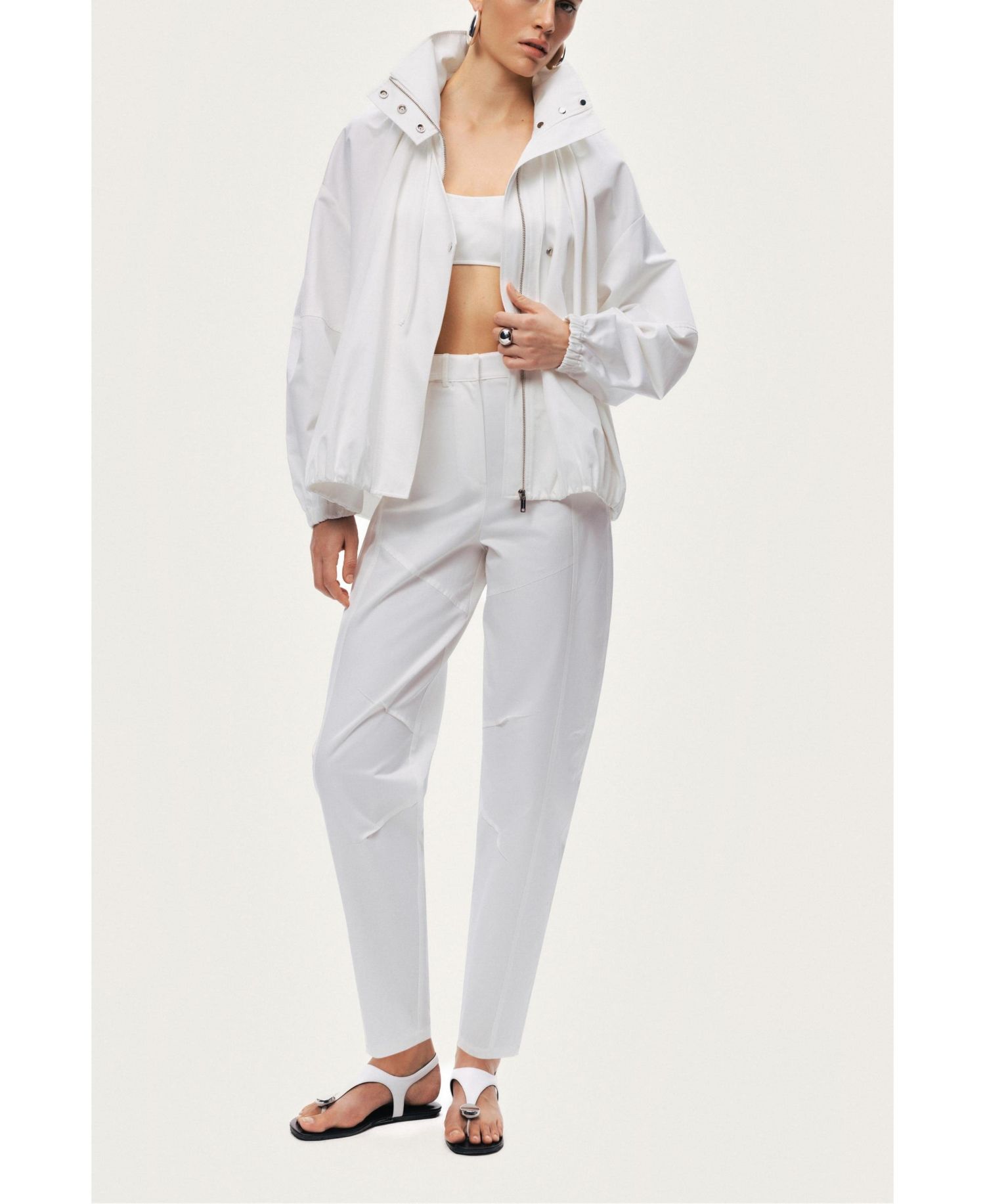 Women's Oversized Zip-Front Jacket