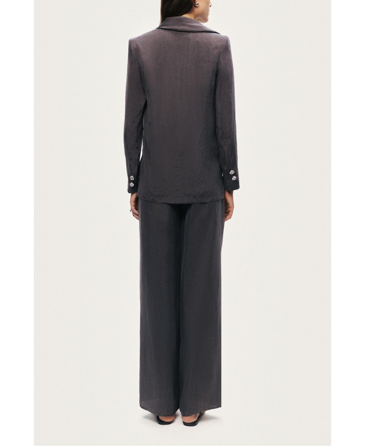 Women's Asymmetrical Draped Tailored Jacket