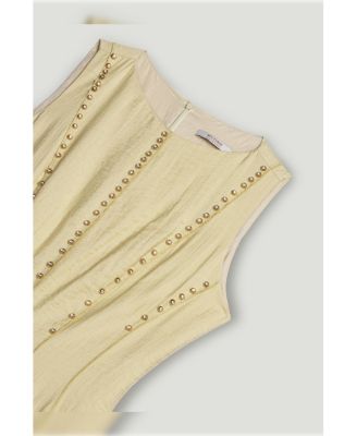 Women's Sleeveless Textured Midi Dress