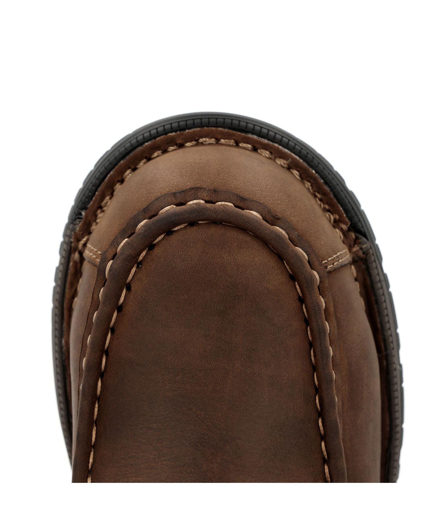 Мужские ботинки GEORGIA BOOT Athens 360 Moc-Toe Chelsea Waterproof Nano Composite Toe Work Boot, цвет: Коричневый — фото 7