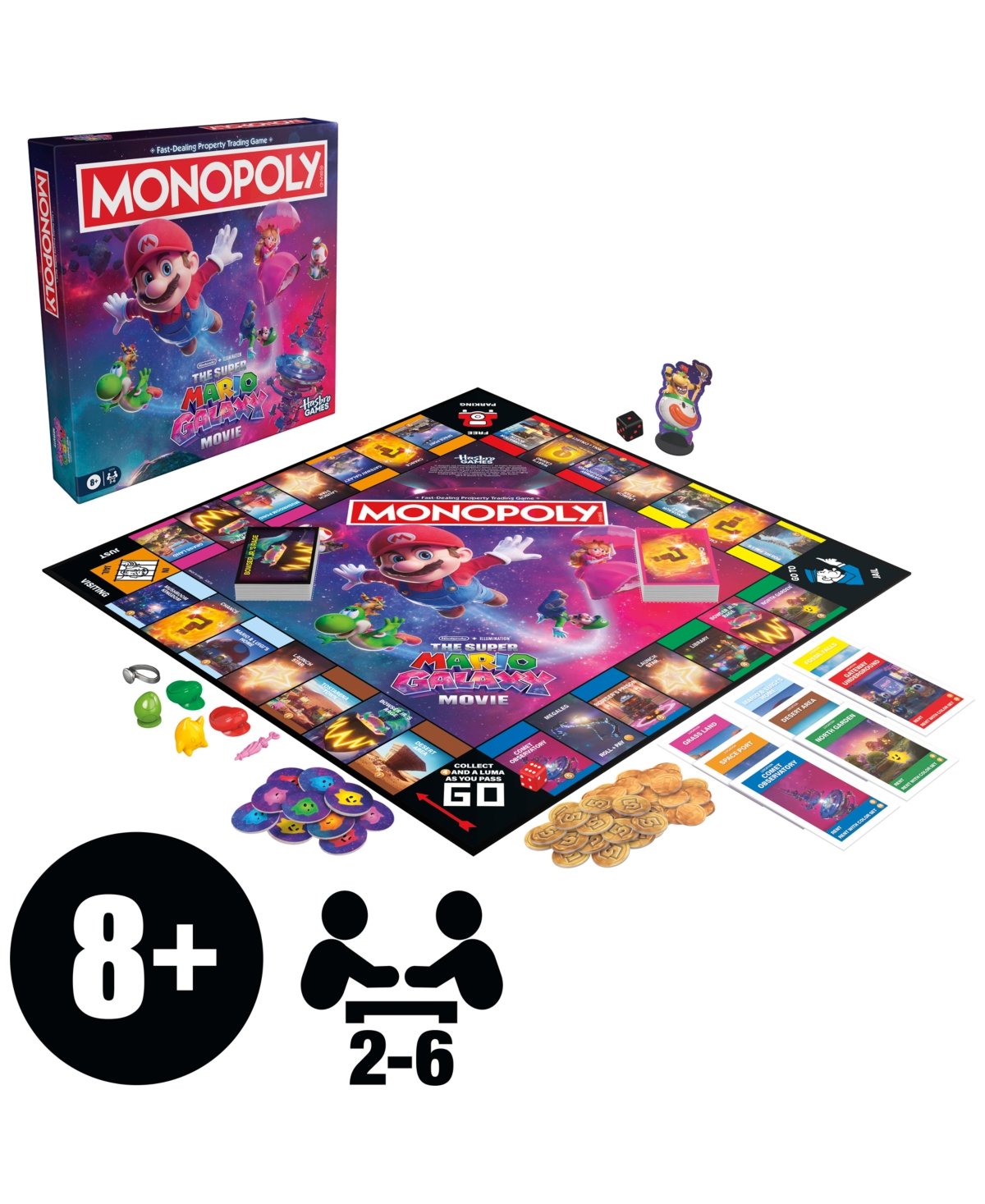 Monopoly The Super Mario Galaxy Movie Edition Board Game