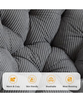 360degree(s) Swivel Rattan Papasan Chair, Indoor Outdoor Wicker Accent Chair with Soft Thick Cushion, 300 LBS Capacity for Balcony
