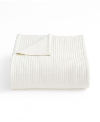 Subway Tile Cotton Matelasse Blanket, Queen