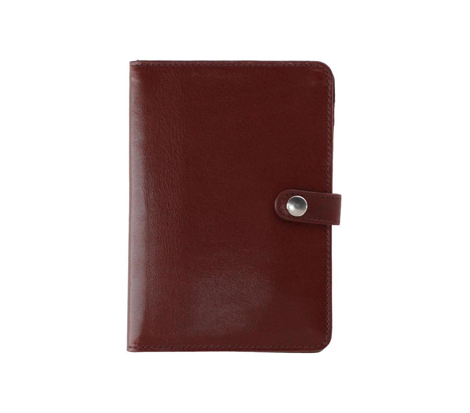 Men's Zaiden Italian Cortina Leather Snap Closure Passport Wallet