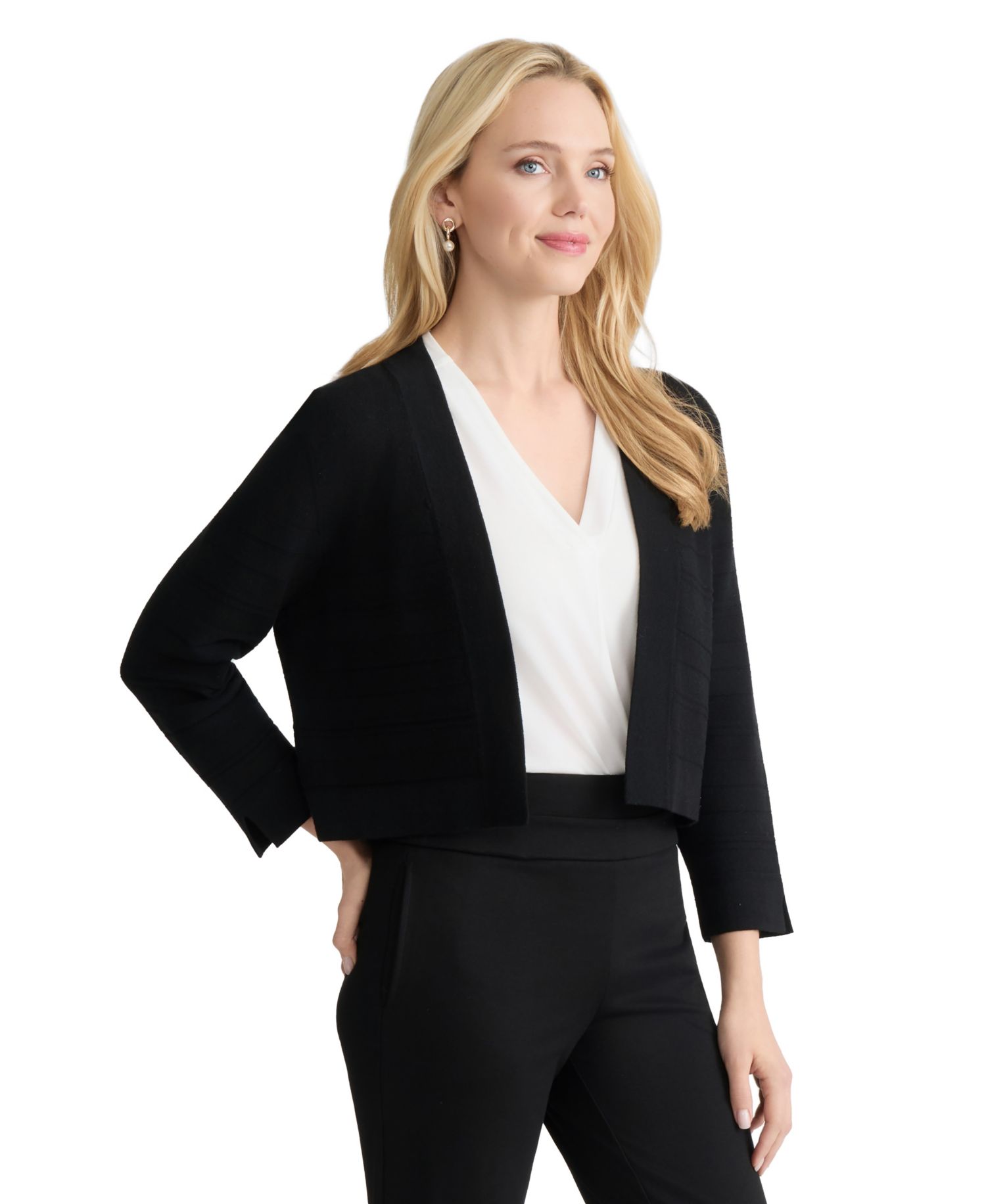 Women's Cotton-Blend Cropped Shrug
