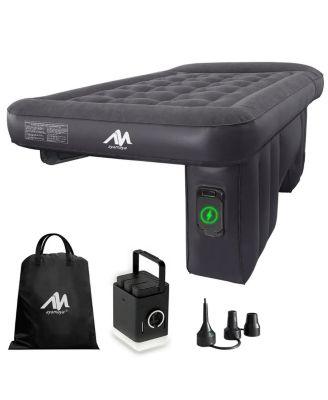 Car Air Mattress for Back Seat with Rechargeable Pump, Comfortable Travel Bed for SUV and Sedan Trips