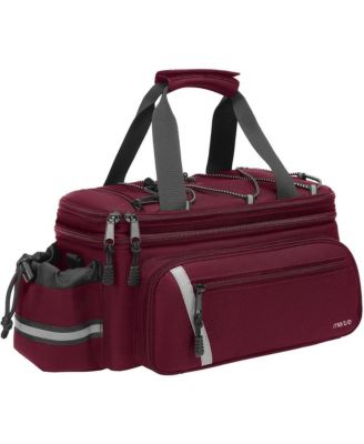 Insulated Bike Rack Bag with Rain Cover, Bicycle Trunk Cooler with Foldable Panniers for Commuting Travel Outdoor Cycling