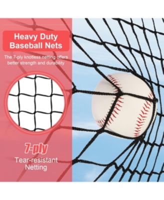 Baseball Softball Practice Net,Pitching Net,Batting Net,with Baseball Tee,Bonus Strike Zone,Target and Bow Frame,for Hitting,Pitching