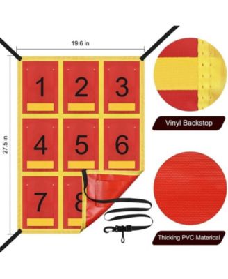 Adjustable Strike Zone Target for Baseball Net,Numbered Pitching Pad,Baseball Softball Target,Practice Throwing and Hitting with Accuracy