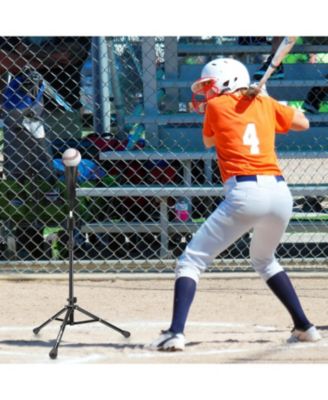 Baseball Tee Batting Tee Softball Tee Portable Travel Hitting Tee,Easy Adjustable Height,Stable Tripod Stand