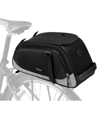 Waterproof Bike Rack Bag with Rain Cover, Convertible Bicycle Trunk Storage with Shoulder Strap for Commuting Travel Cycling