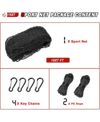 Baseball Softball Backstop Nets,Sports Net,Sports Netting Barrier,Sports Netting for Backyard,Twisted Knotted PE Net