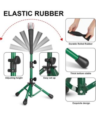 Baseball Tee Batting Tee Softball Tee Portable Travel Hitting Tee,Easy Adjustable Height,Stable Tripod Stand