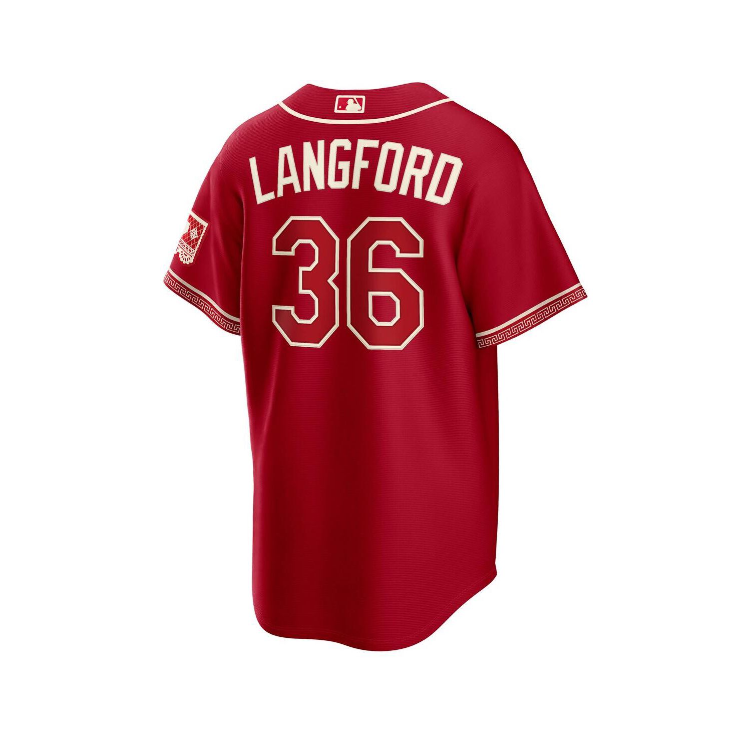 Men's Wyatt Langford Red Texas Rangers 2026 City Connect Stadium Jersey