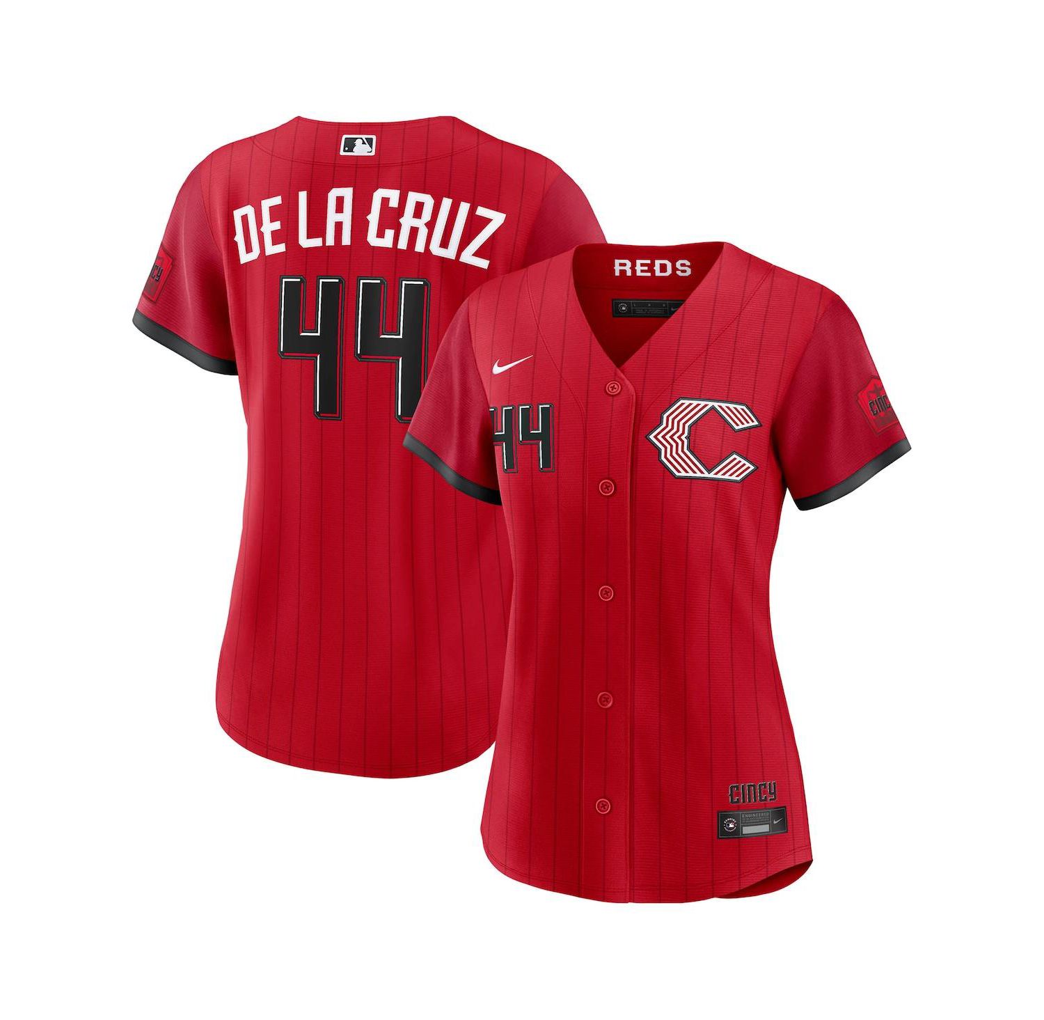 Women's Elly De La Cruz Red Cincinnati Reds 2026 City Connect Stadium Jersey