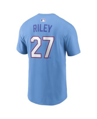 Men's Austin Riley Powder Blue Atlanta Braves 2026 City Connect Name & Number T-Shirt