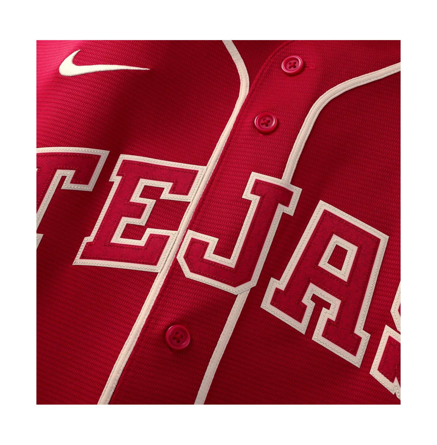 Мужской топ Nike Joc Pederson Red Texas Rangers 2026 City Connect Stadium Jersey — фото 5
